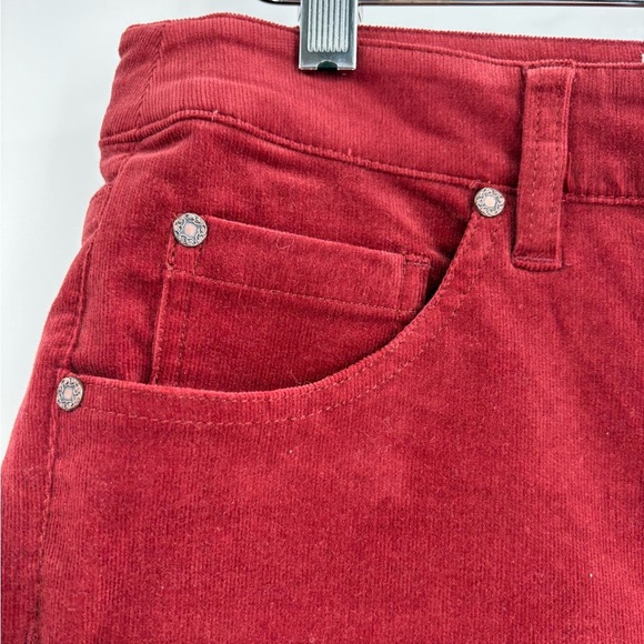 Soft Surroundings Burgundy Corduroy High Rise Skinny Pants size 12P petite - Picture 7 of 14